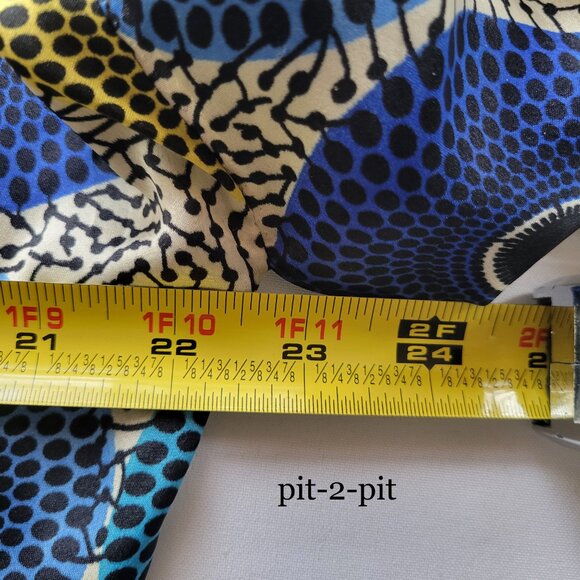 Aya de Cauville African Geometric Print Kimono Maxi Dress (One Size) - Picture 14 of 15